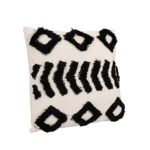 Fluffy Black Cushion 10D 45x45cm