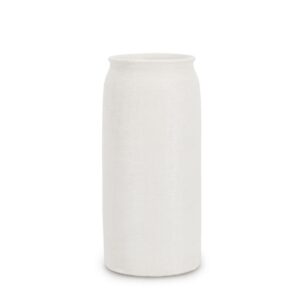 Papyrus Cylinder White Vase H32.3cm