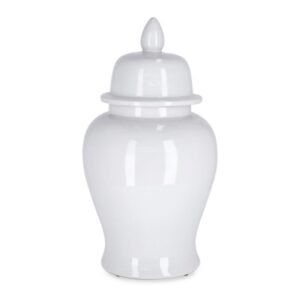 Yuan White Ceramic Vase With Lid H43cm