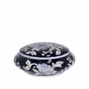 Meng Round Box Blue and White With Lid D18cm
