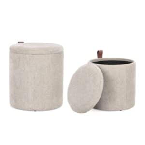 Pouf with Storage Katia Grey