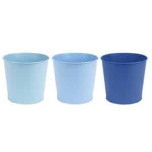 Flower Pot Shades of Blue Assorted