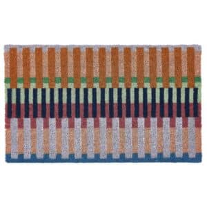 My Mat Printed Coir - Bright Broken Stripe 45x75cm
