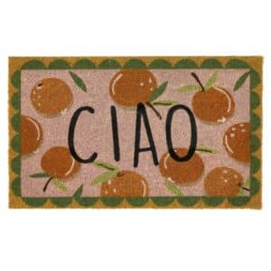My Mat Printed Coir Ciao Orange 45x75cm