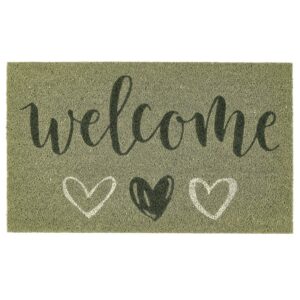 My Mat Printed Coir - Welcome Sage 45x75cm