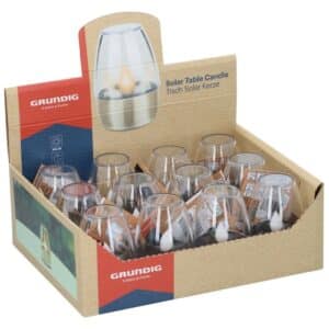 Grundig Solar Flickering Flame Steel