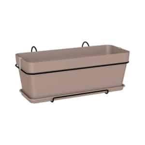 Capri Plant Box Kit with Water Reserve Taupe