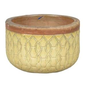 Berlin 4-04LT Ochre Yellow Bowl Planter