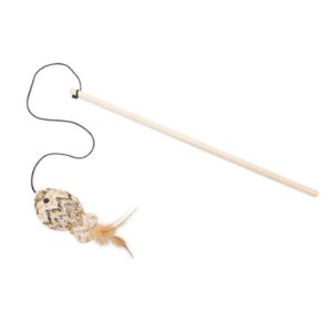 Beeztees Catnip Cat Fishing Rod Fish Salmi 40cm