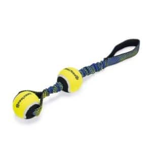 Beeztees Fetch Tennis Ball Cord Miko Dog Toy 44cm