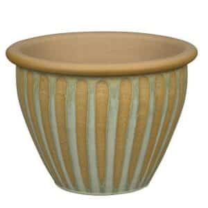 Valencia 58W White Round Planter