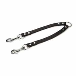 Beeztees Leather Coupler Black 30cm x 18mm