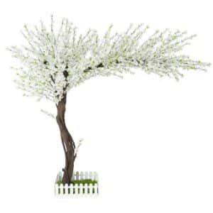 Artificial Blossom Tree White H230cm