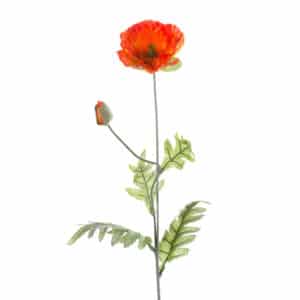 Artificial Poppy Spray 70cm Orange