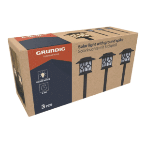Grundig Solar Light Spike 3pc Led