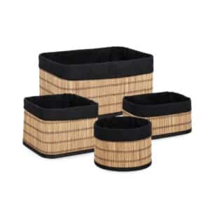 Set of 4 Sintia Natural Storage Baskets