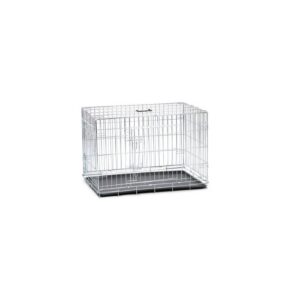 Beeztees Bench Dog Crate Galvanized
