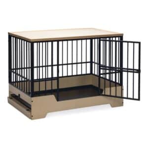 Designed by Lotte Bench Quirine Dog Crate Black