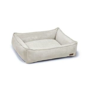 Designed by Lotte Ribbed Dog Basket Light Gray