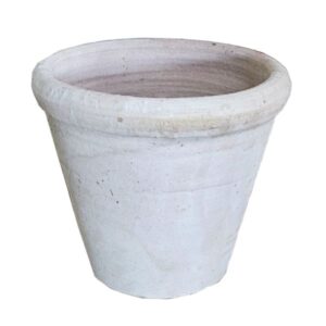Terracotta Vaso Basso Liso con Bordo D33cm H30cm