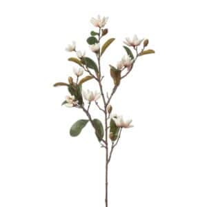 Artificial Magnolia Pearl Spray Cream 87cm