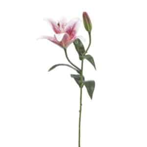 Artificial Lily Spray Light Pink 56cm