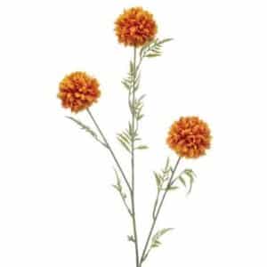 Artificial Tagetes Spray Orange 60cm