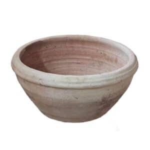 Terracotta Bowl with Border D40cm H25cm
