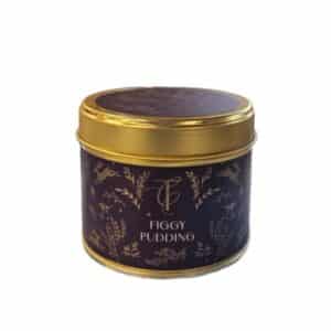 Figgy Pudding Tin Candle