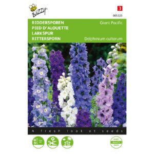 Buzzy® Delphinium, Larkspur Giant Pacific mixed