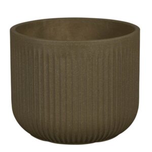 Auckland 08D Brown Round Planter