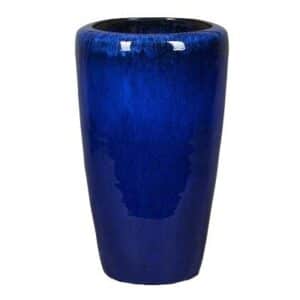 Stockholm Luxe 5-08B Blue Tall Round Planter