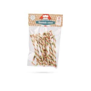 Beeztees Christmas Rawhide Cane for Dogs 16pcs