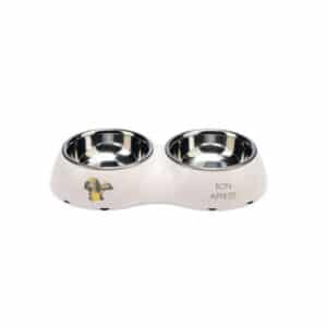 Beeztees Puppy Binky Dog Dinner Set 2x 160ml