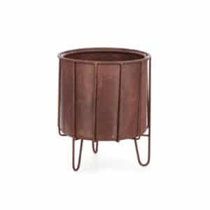 Plant Stand Hellin Round Low Rust S