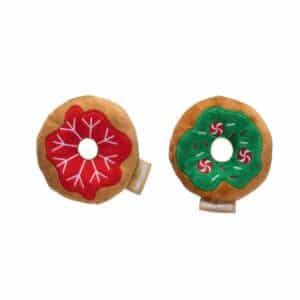 Beeztees Christmas Donut Plush Dog Toy 12cm