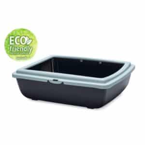 Beeztees Juliet Eco Cat Litter Box Light blue/black 48x38x14cm