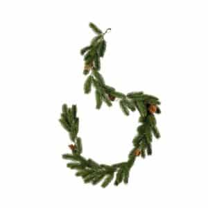 Artificial Pine Garland with Cones 180cm