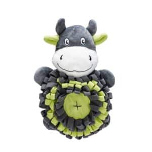 Beeztees Hide and Seek Cow Plush Dog Toy 32cm