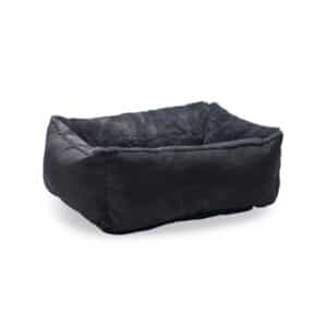 Beeztees Mosaic Plush Cat Basket Anthracite 48x37x15cm