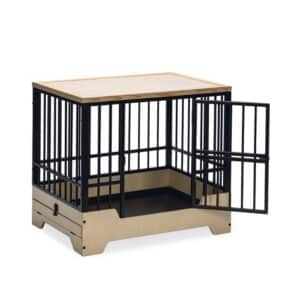 Designed by Lotte Bench Quirine Dog Crate Black Medium