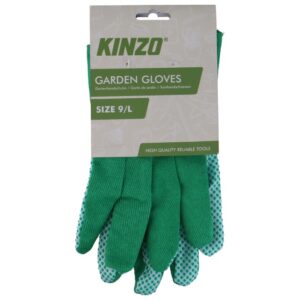 Kinzo Garden Gloves Size 9 and 10 Green