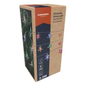 Grundig Christmas Star String Lights 20 LED Multicolor 2.2mtr