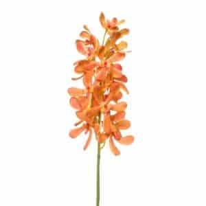 Artificial Vanda Orchid Spray Orange 80cm