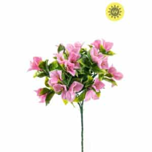 Artificial Bougainvillea Bush with UV Protection Pink 30cm