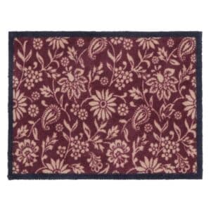 Hug Rug - Paisley Floral Burgundy - 65x85cm