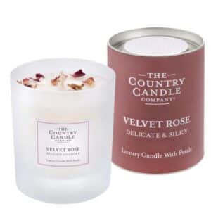 Velvet Rose Pastel Medium Candle glass