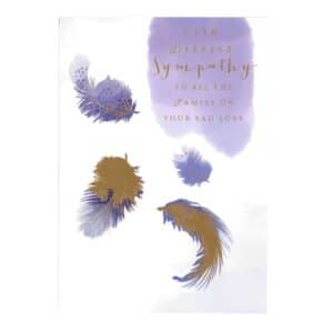 Sympathy Greeting Card - To All The Family