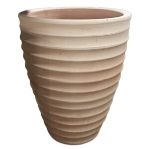 Terracotta Ribbed Pot D26 H32cm