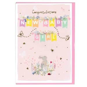 Greeting Card - New Baby Girl